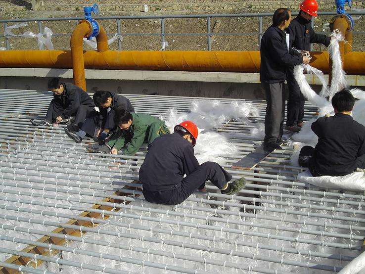 組合填料安裝現(xiàn)場